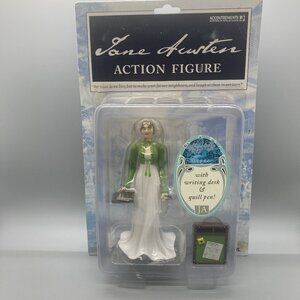 New In Box Jane Austin Action Figure By Accoutrements Writing Desk & Pen